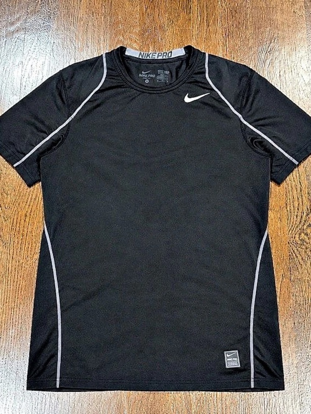 Nike Pro Dri-FIT Fitted Short Sleeve Shirt Black Medium